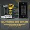 Faith 15A 125-Volt GFCI Duplex Outlet, Non-Tamper-Resistant GFI Receptacles, LED Indicator, Black, 10PK GLS-15A-BK-10 - alternate 3